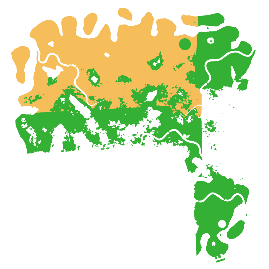 Biome Rust Map: Procedural Map, Size: 6000, Seed: 317196702