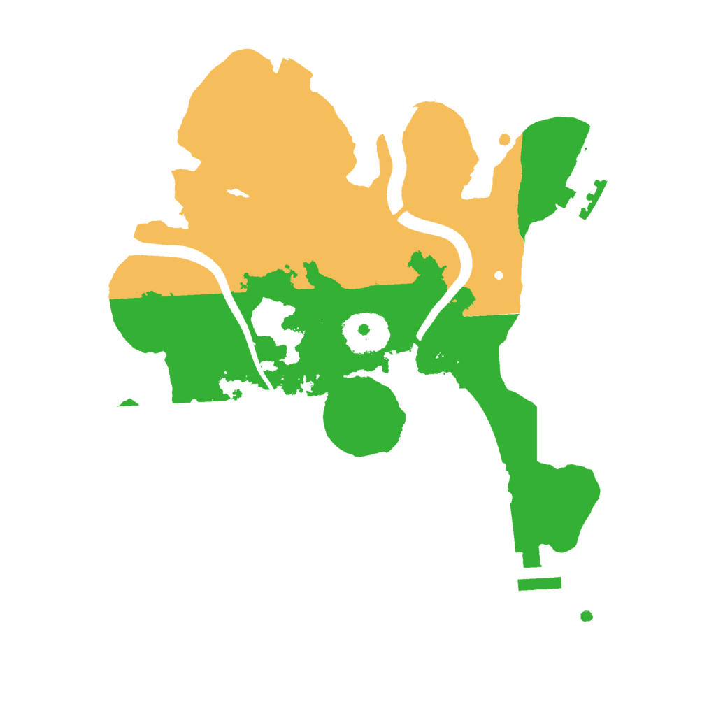 Biome Rust Map: Procedural Map, Size: 2455, Seed: 317196702
