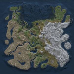 Thumbnail Rust Map: Procedural Map, Size: 4250, Seed: 1955592186, 17 Monuments