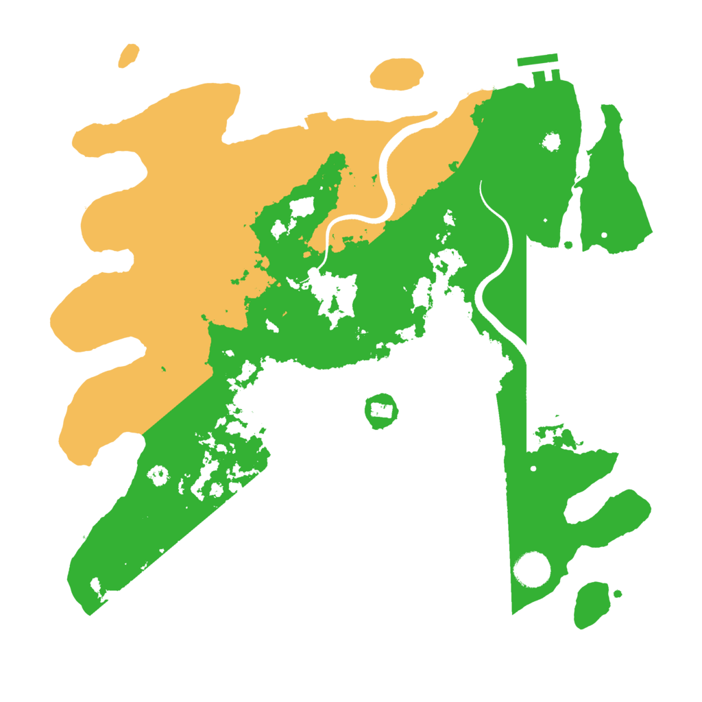Biome Rust Map: Procedural Map, Size: 3500, Seed: 655784