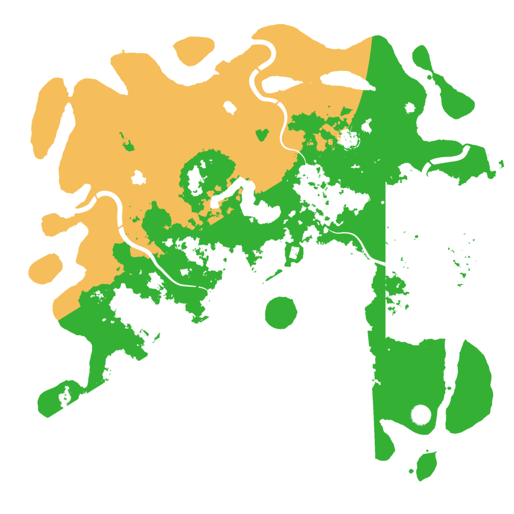 Biome Rust Map: Procedural Map, Size: 4500, Seed: 606039684