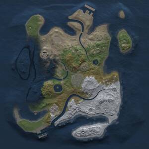 Thumbnail Rust Map: Procedural Map, Size: 2700, Seed: 1763380872, 8 Monuments