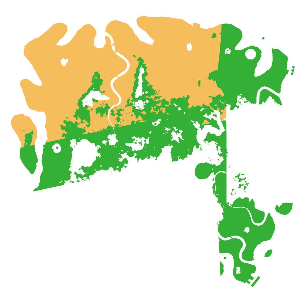 Biome Rust Map: Procedural Map, Size: 5000, Seed: 1001