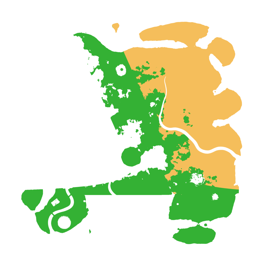 Biome Rust Map: Procedural Map, Size: 3600, Seed: 6036443