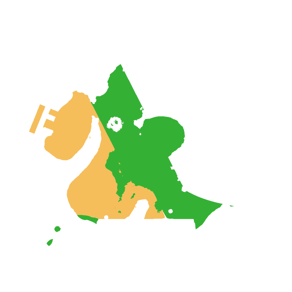 Biome Rust Map: Procedural Map, Size: 2000, Seed: 90007886