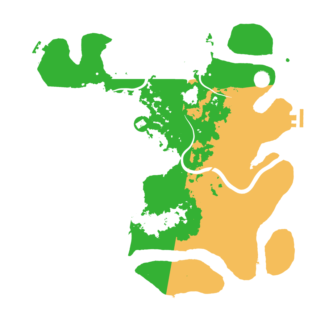 Biome Rust Map: Procedural Map, Size: 3500, Seed: 2016060099