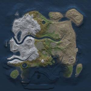 Thumbnail Rust Map: Procedural Map, Size: 2850, Seed: 794692257, 11 Monuments