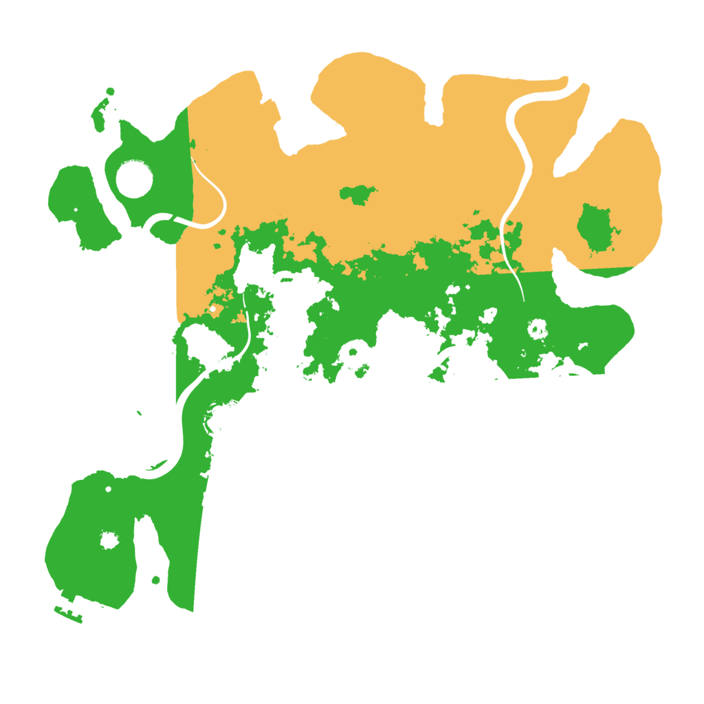 Biome Rust Map: Procedural Map, Size: 3500, Seed: 720405