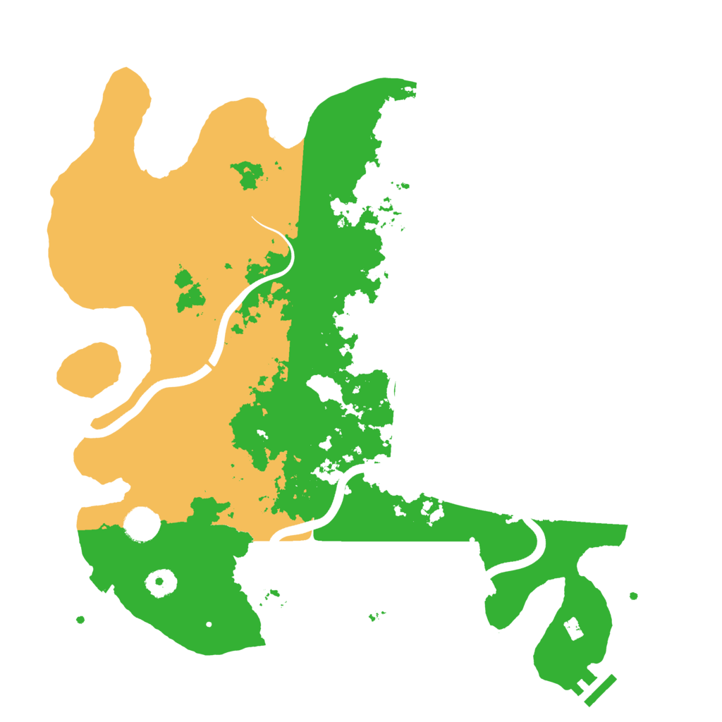 Biome Rust Map: Procedural Map, Size: 3700, Seed: 1342719189