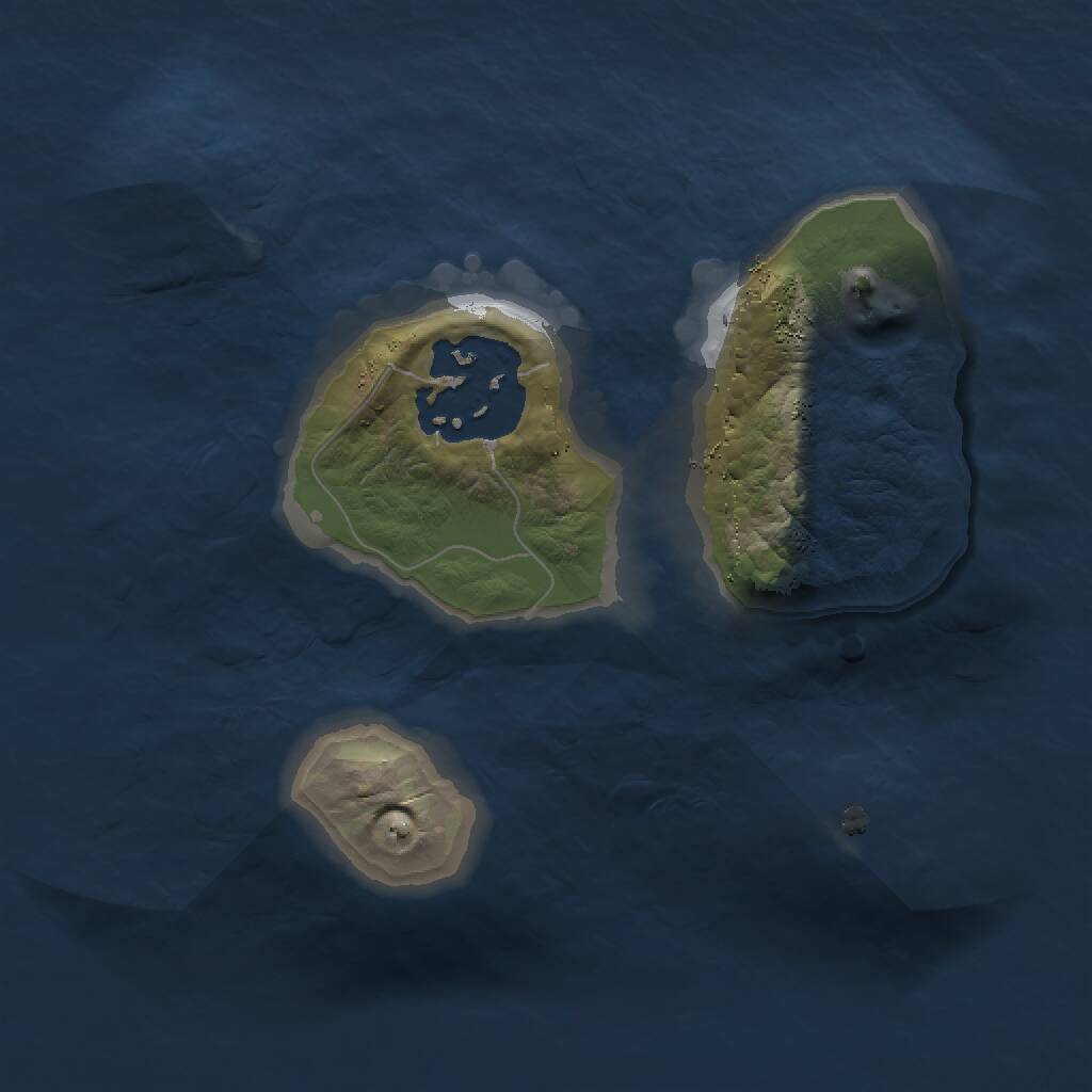 Rust Map: Procedural Map, Size: 1500, Seed: 1148068706, 2 Monuments