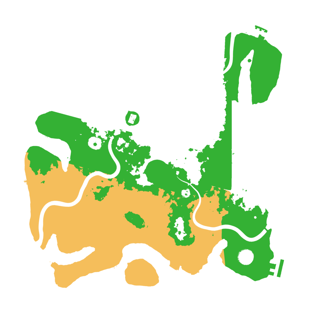 Biome Rust Map: Procedural Map, Size: 3500, Seed: 123425