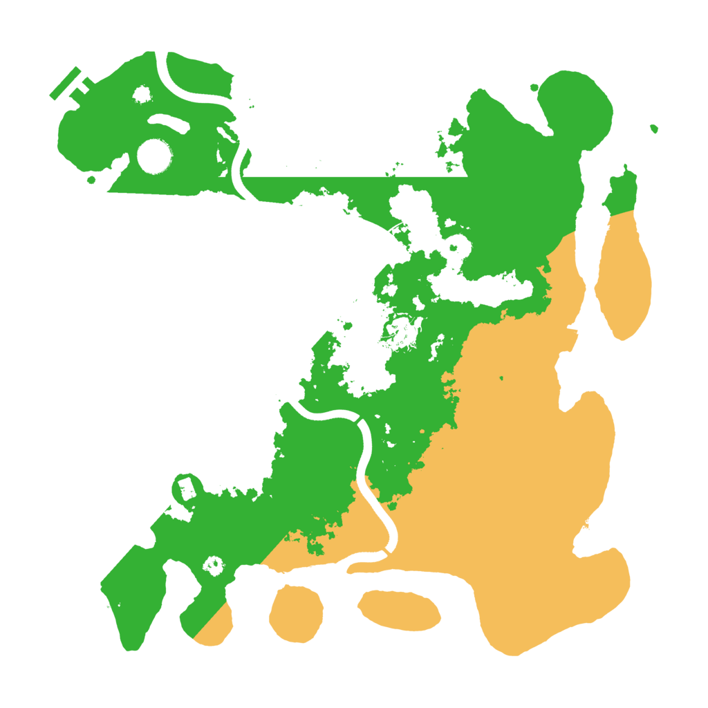 Biome Rust Map: Procedural Map, Size: 3600, Seed: 3486489