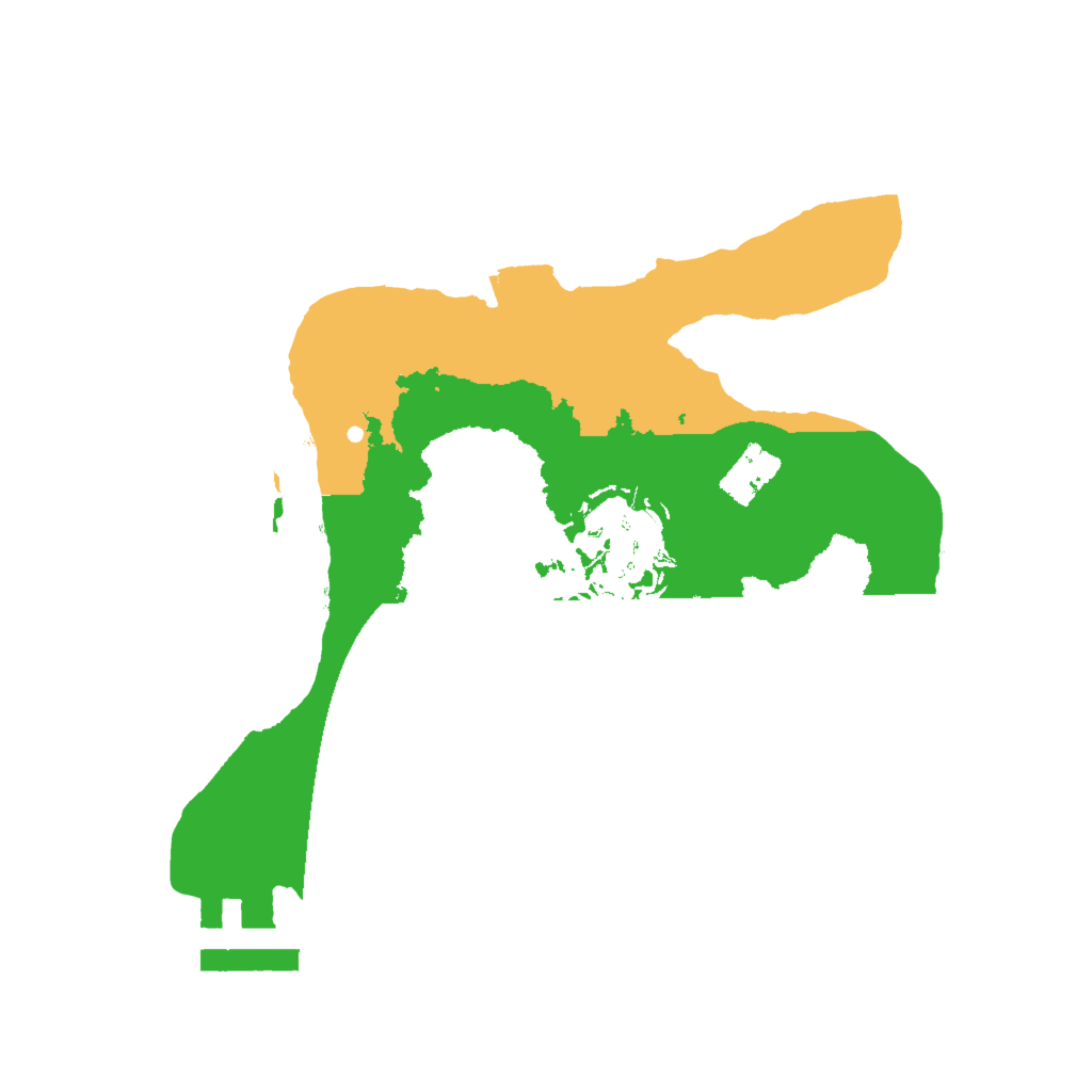 Biome Rust Map: Procedural Map, Size: 2000, Seed: 1360113473