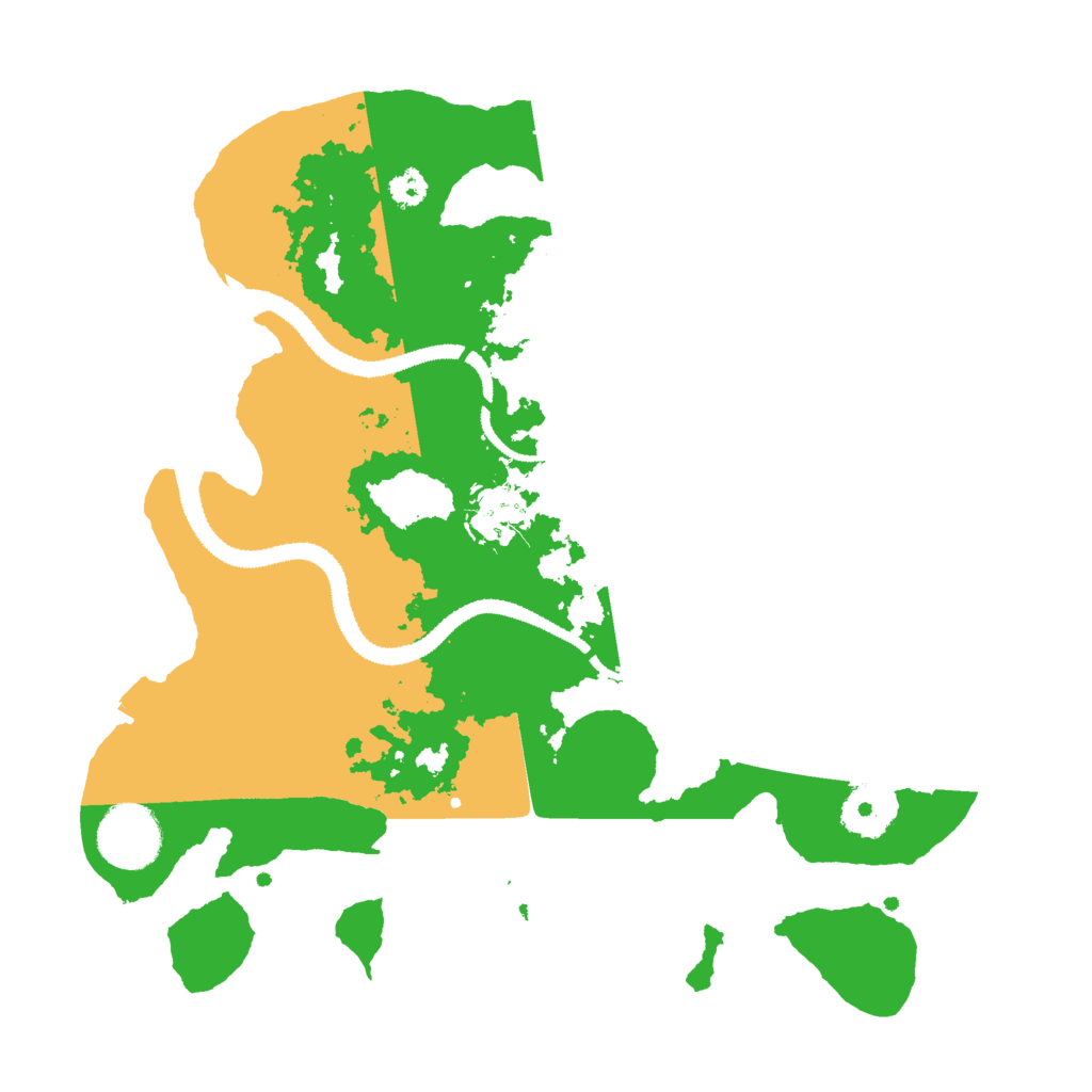 Biome Rust Map: Procedural Map, Size: 3000, Seed: 142145