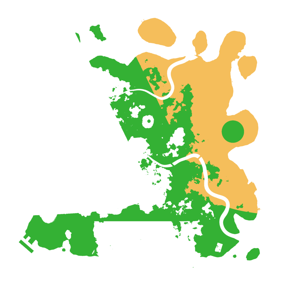 Biome Rust Map: Procedural Map, Size: 3500, Seed: 1517405354