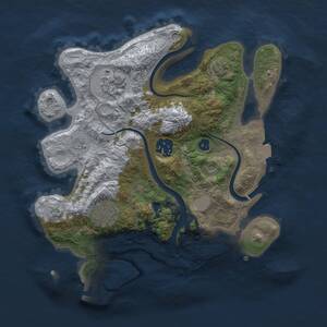 Thumbnail Rust Map: Procedural Map, Size: 2750, Seed: 90909, 8 Monuments