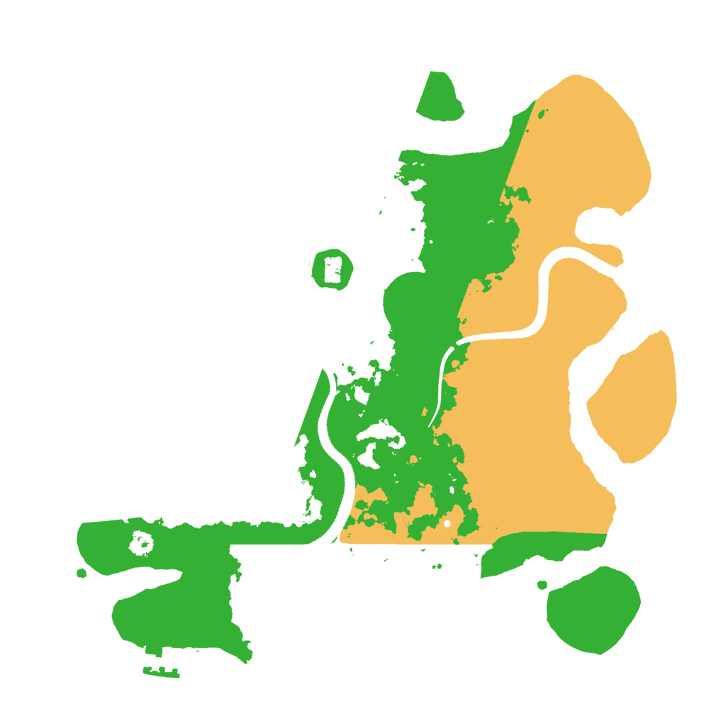 Biome Rust Map: Procedural Map, Size: 3000, Seed: 41668