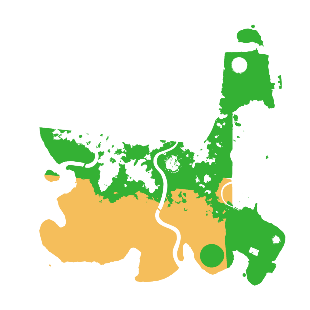 Biome Rust Map: Procedural Map, Size: 3500, Seed: 1200396658