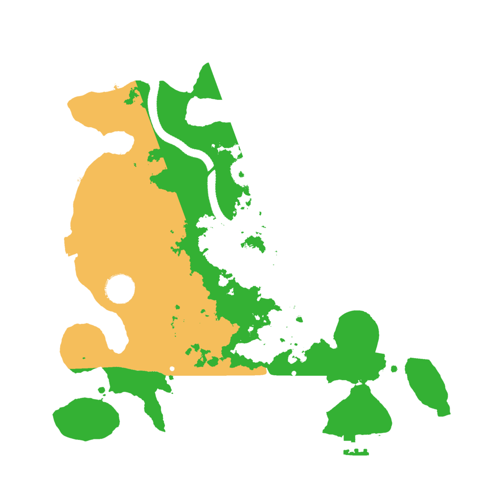 Biome Rust Map: Procedural Map, Size: 3000, Seed: 15296