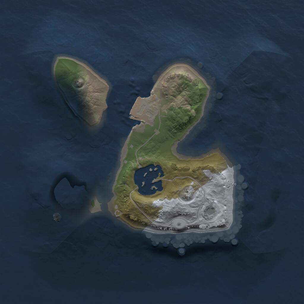 Rust Map: Procedural Map, Size: 1500, Seed: 90000, 2 Monuments