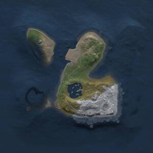 Thumbnail Rust Map: Procedural Map, Size: 1500, Seed: 90000, 2 Monuments