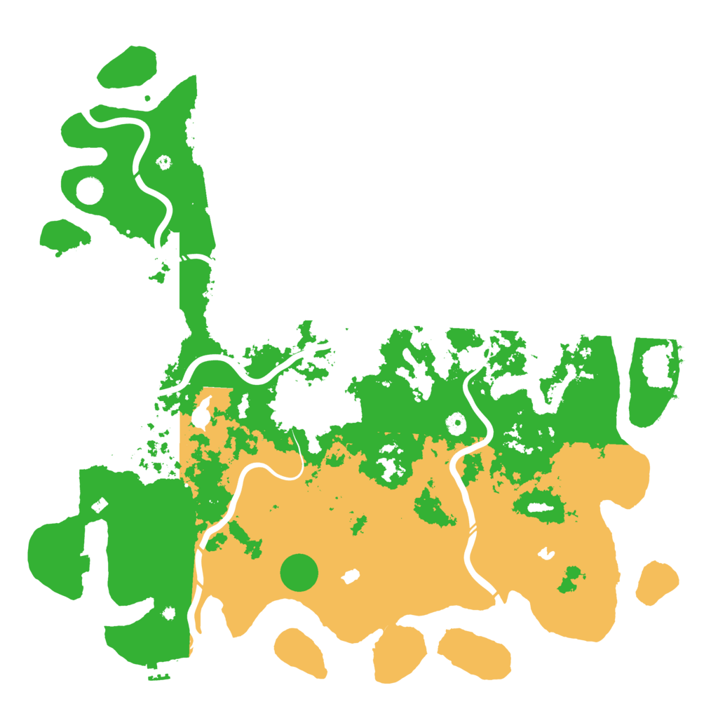 Biome Rust Map: Procedural Map, Size: 5000, Seed: 30376078