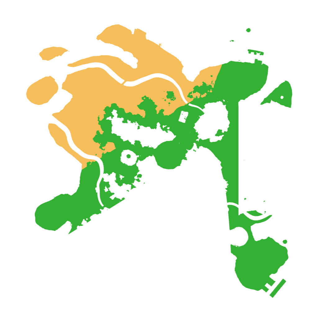 Biome Rust Map: Procedural Map, Size: 3000, Seed: 606039684