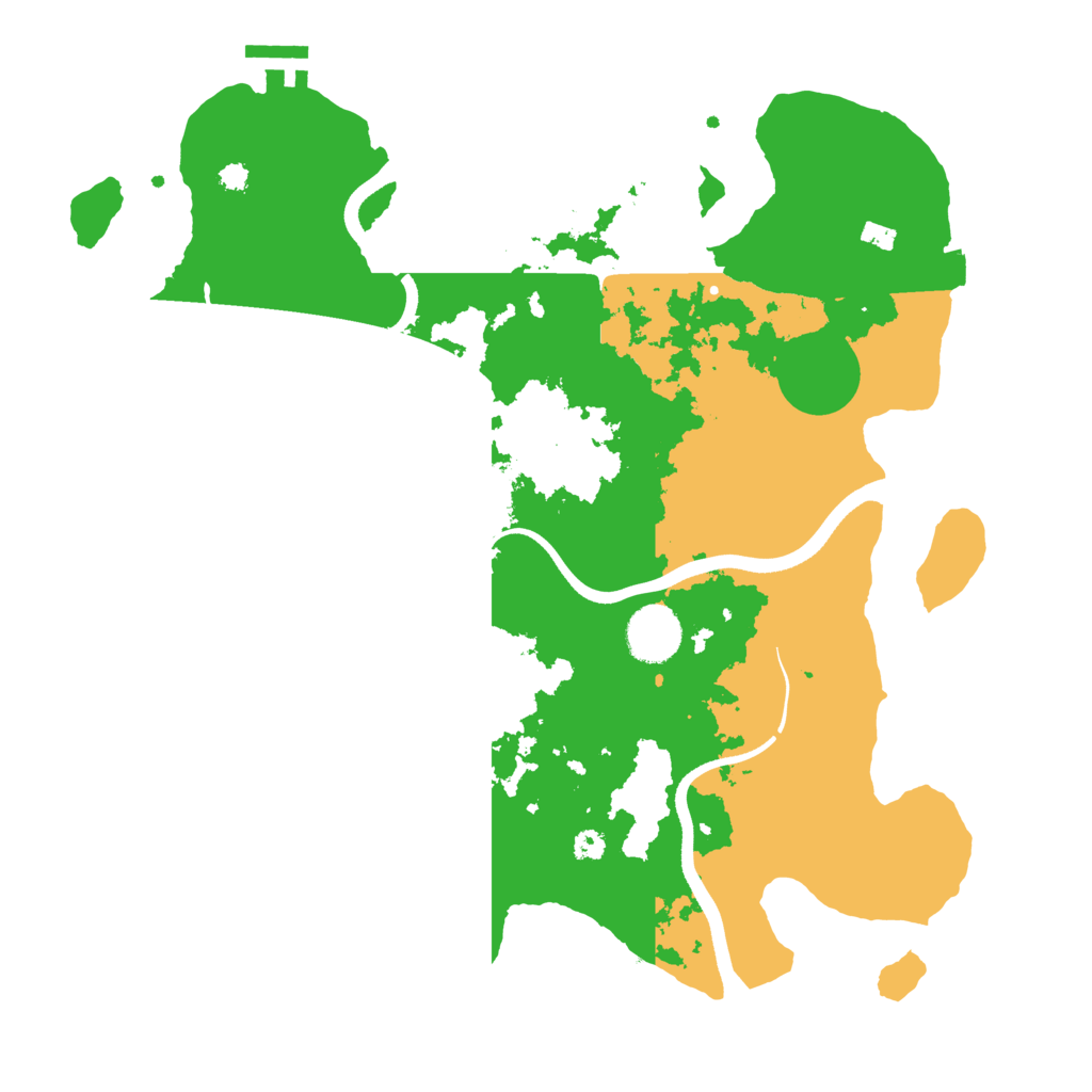 Biome Rust Map: Procedural Map, Size: 3500, Seed: 146765848