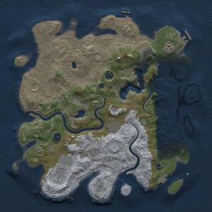 Thumbnail Rust Map: Procedural Map, Size: 4000, Seed: 1031, 15 Monuments
