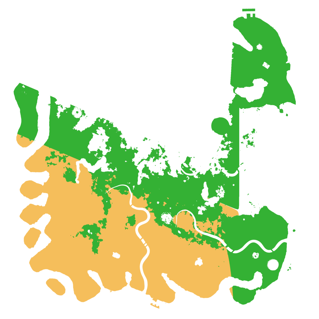 Biome Rust Map: Procedural Map, Size: 5000, Seed: 958178102