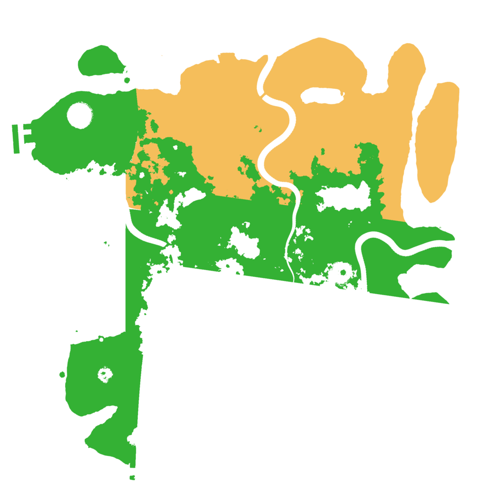 Biome Rust Map: Procedural Map, Size: 3500, Seed: 92047107