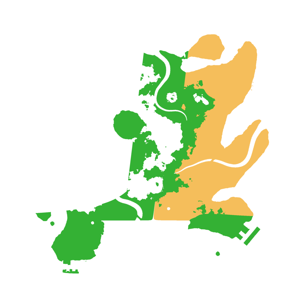 Biome Rust Map: Procedural Map, Size: 2777, Seed: 1208890962