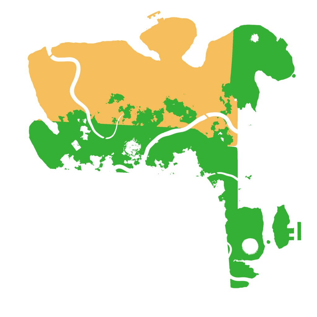 Biome Rust Map: Procedural Map, Size: 3500, Seed: 77777777