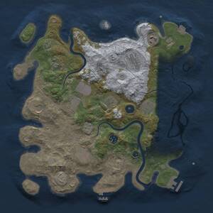 Thumbnail Rust Map: Procedural Map, Size: 3650, Seed: 32742355, 15 Monuments