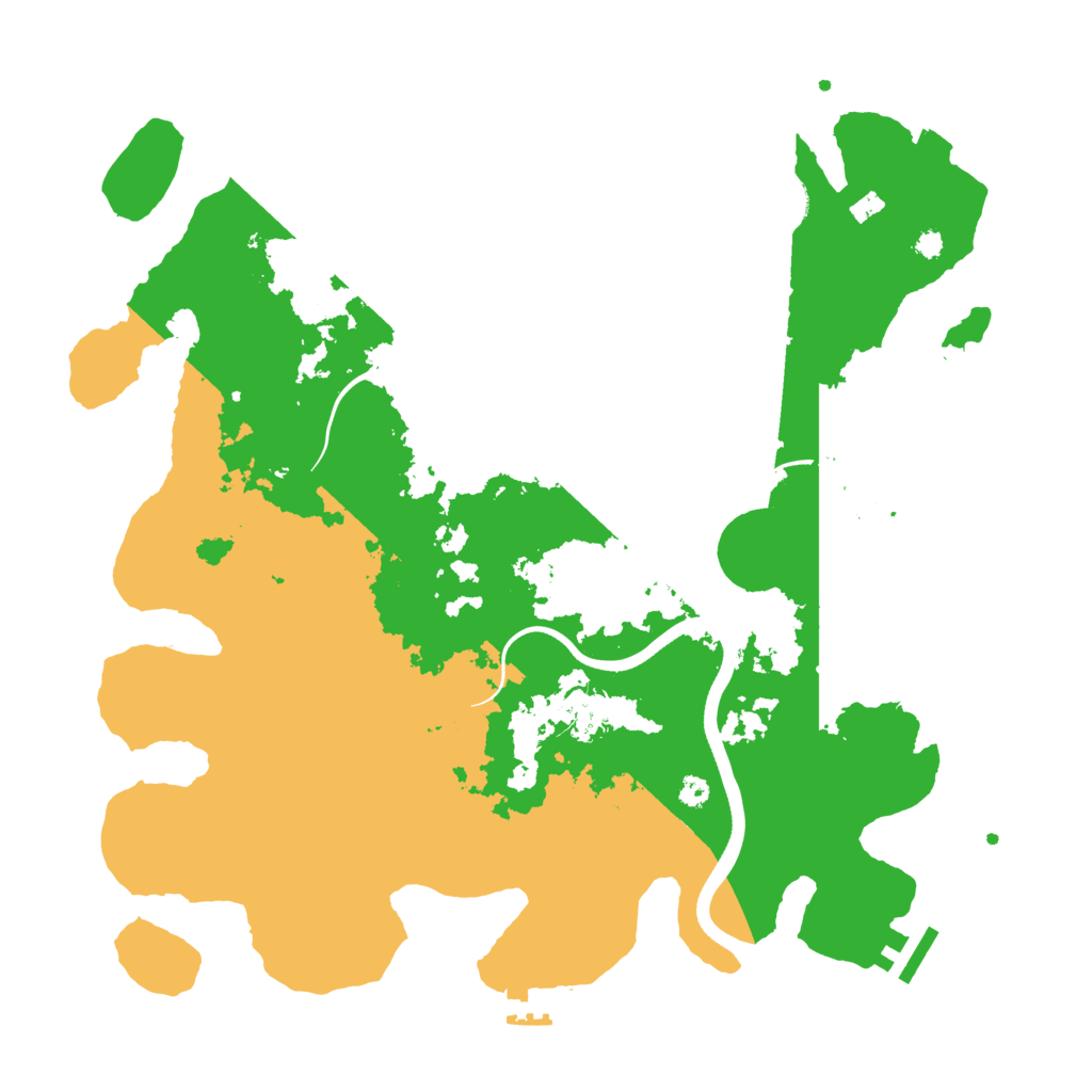 Biome Rust Map: Procedural Map, Size: 3650, Seed: 32742355