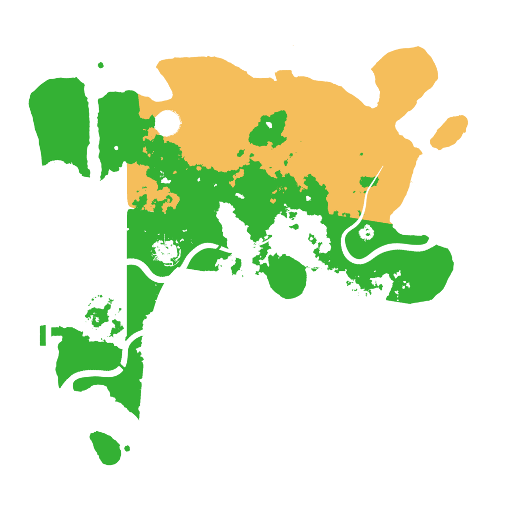 Biome Rust Map: Procedural Map, Size: 3500, Seed: 353275701