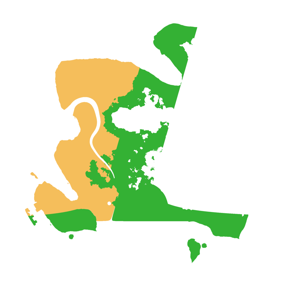 Biome Rust Map: Procedural Map, Size: 2400, Seed: 589458347