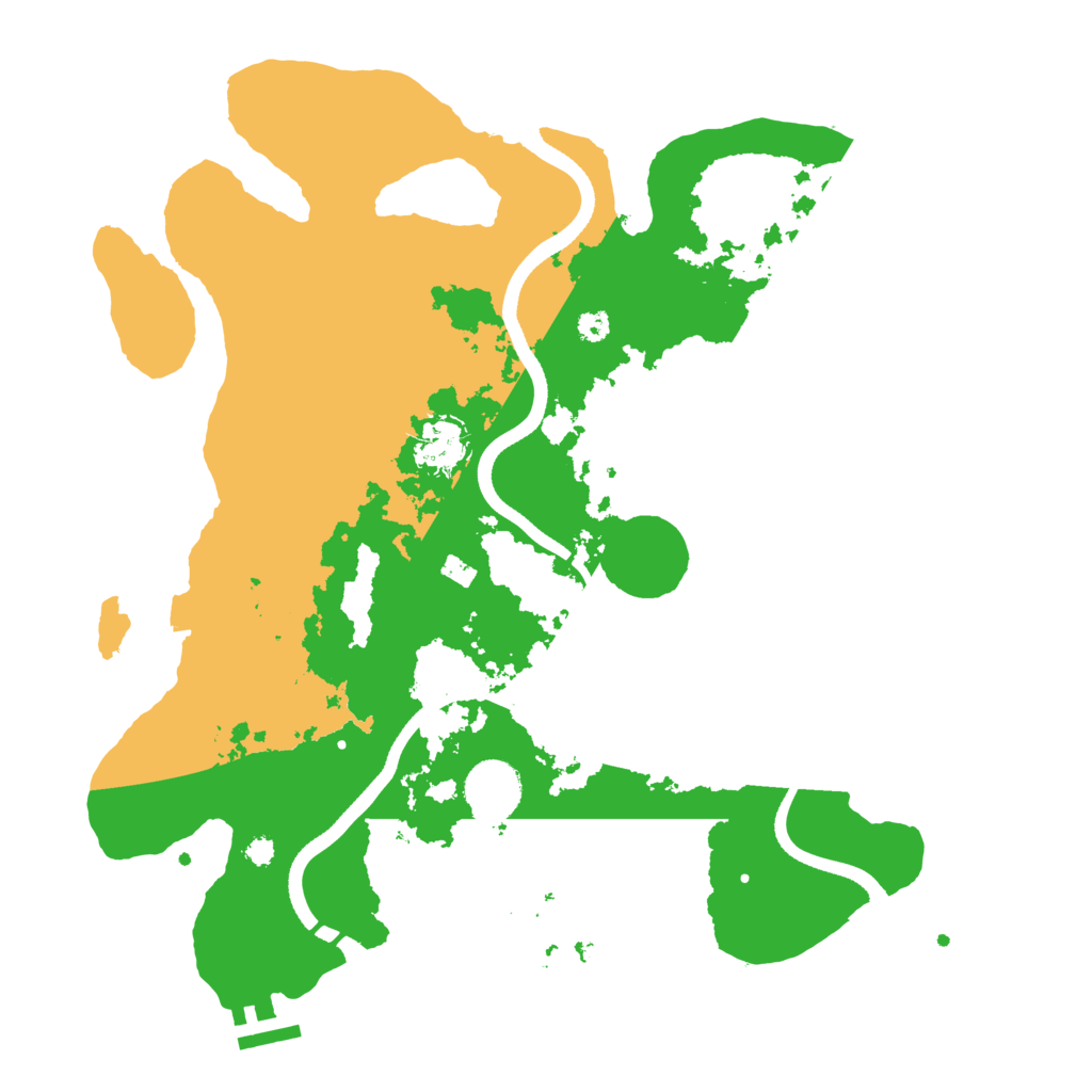 Biome Rust Map: Procedural Map, Size: 3500, Seed: 627310