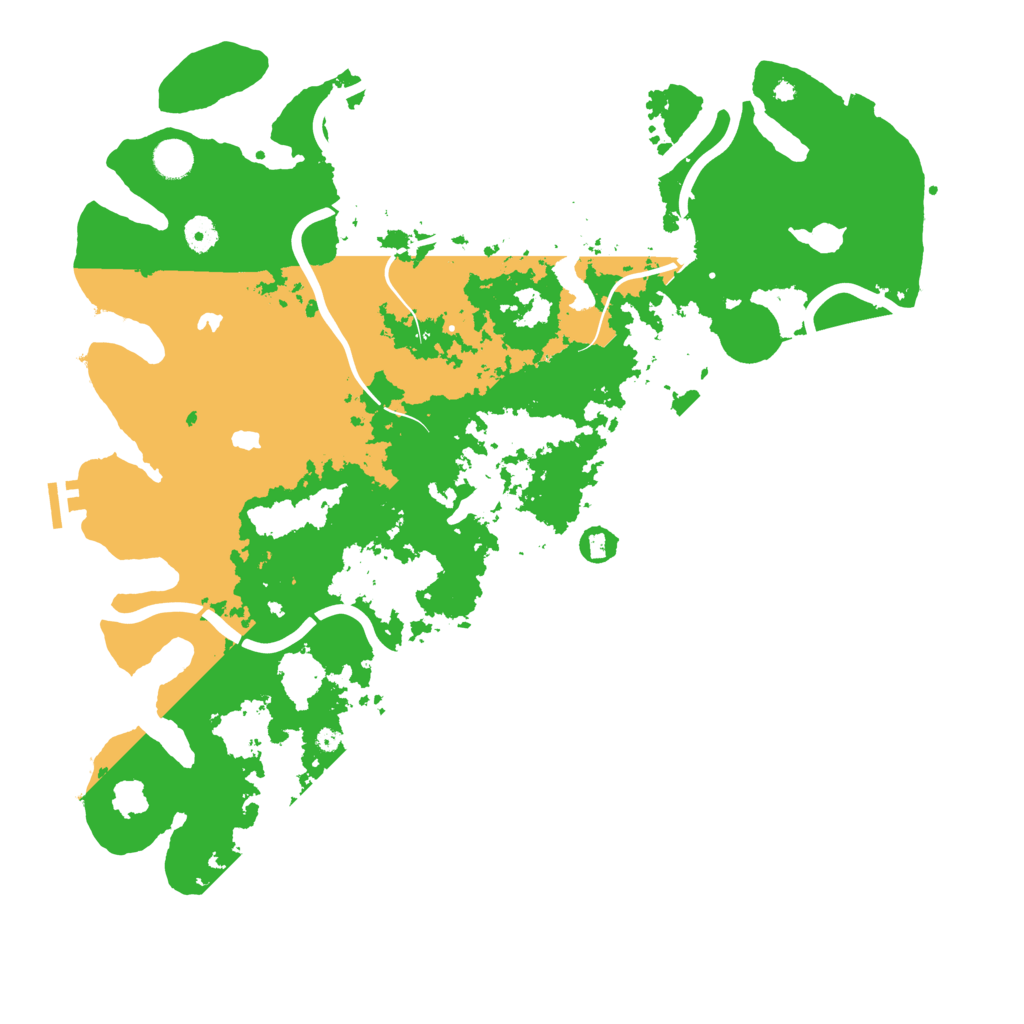 Biome Rust Map: Procedural Map, Size: 4500, Seed: 4674343