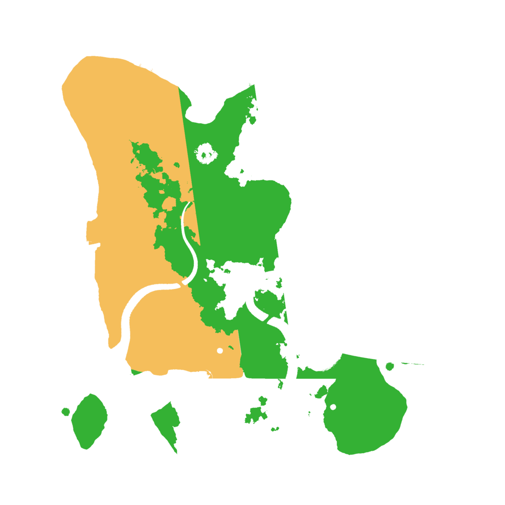 Biome Rust Map: Procedural Map, Size: 2500, Seed: 1683356170