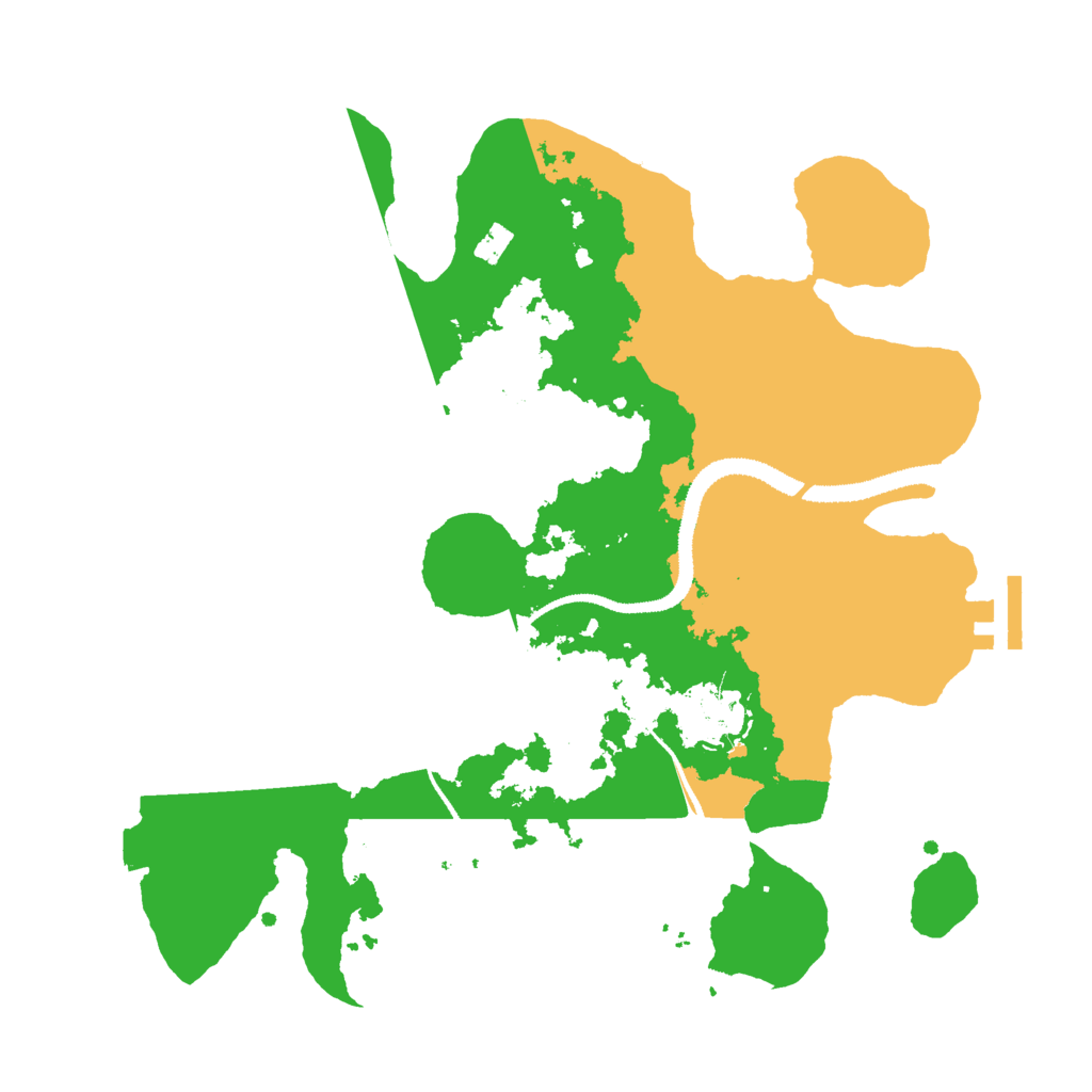 Biome Rust Map: Procedural Map, Size: 3000, Seed: 9423175