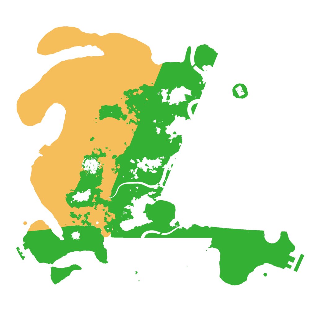 Biome Rust Map: Procedural Map, Size: 3500, Seed: 8912542