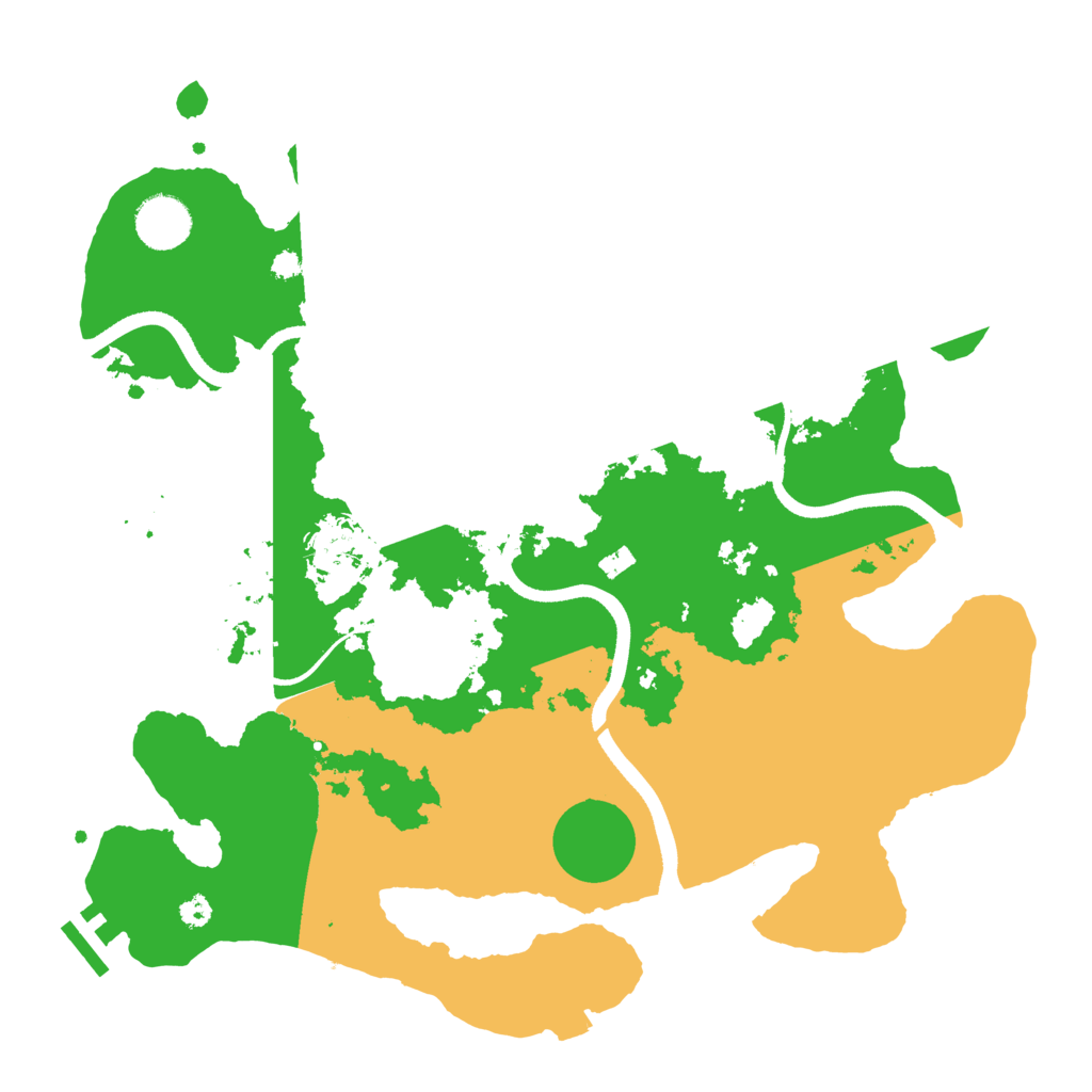 Biome Rust Map: Procedural Map, Size: 3500, Seed: 136562423