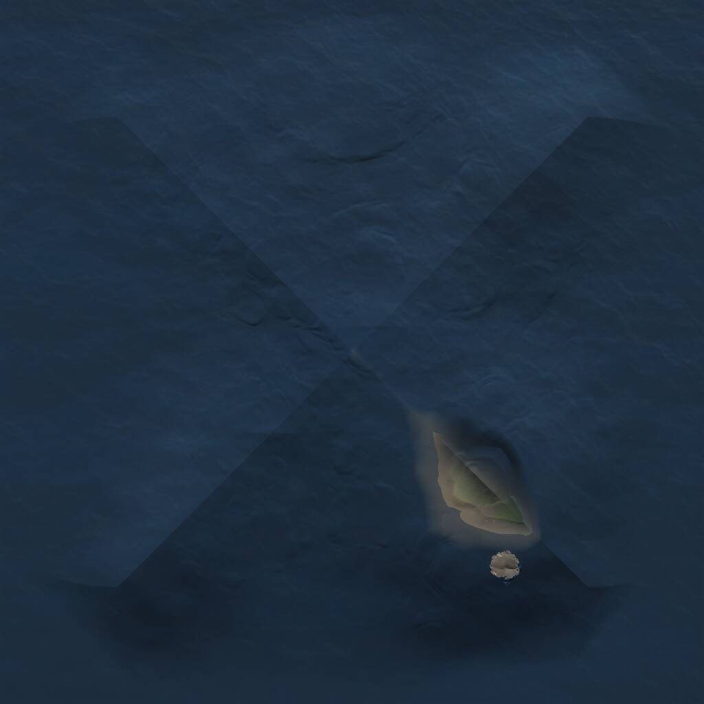 Rust Map: Procedural Map, Size: 1000, Seed: 123425, 1 Monuments