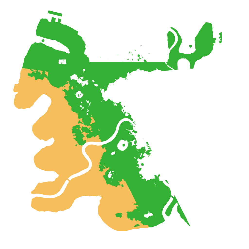 Biome Rust Map: Procedural Map, Size: 3500, Seed: 5252345