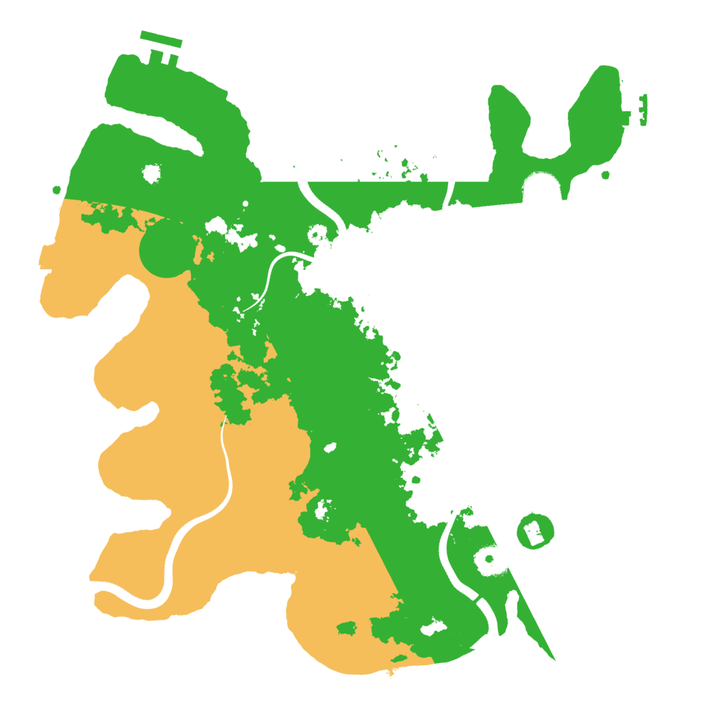 Biome Rust Map: Procedural Map, Size: 3500, Seed: 5252345