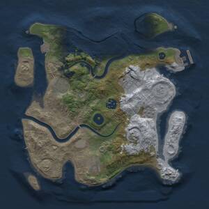 Thumbnail Rust Map: Procedural Map, Size: 2950, Seed: 77549336, 10 Monuments