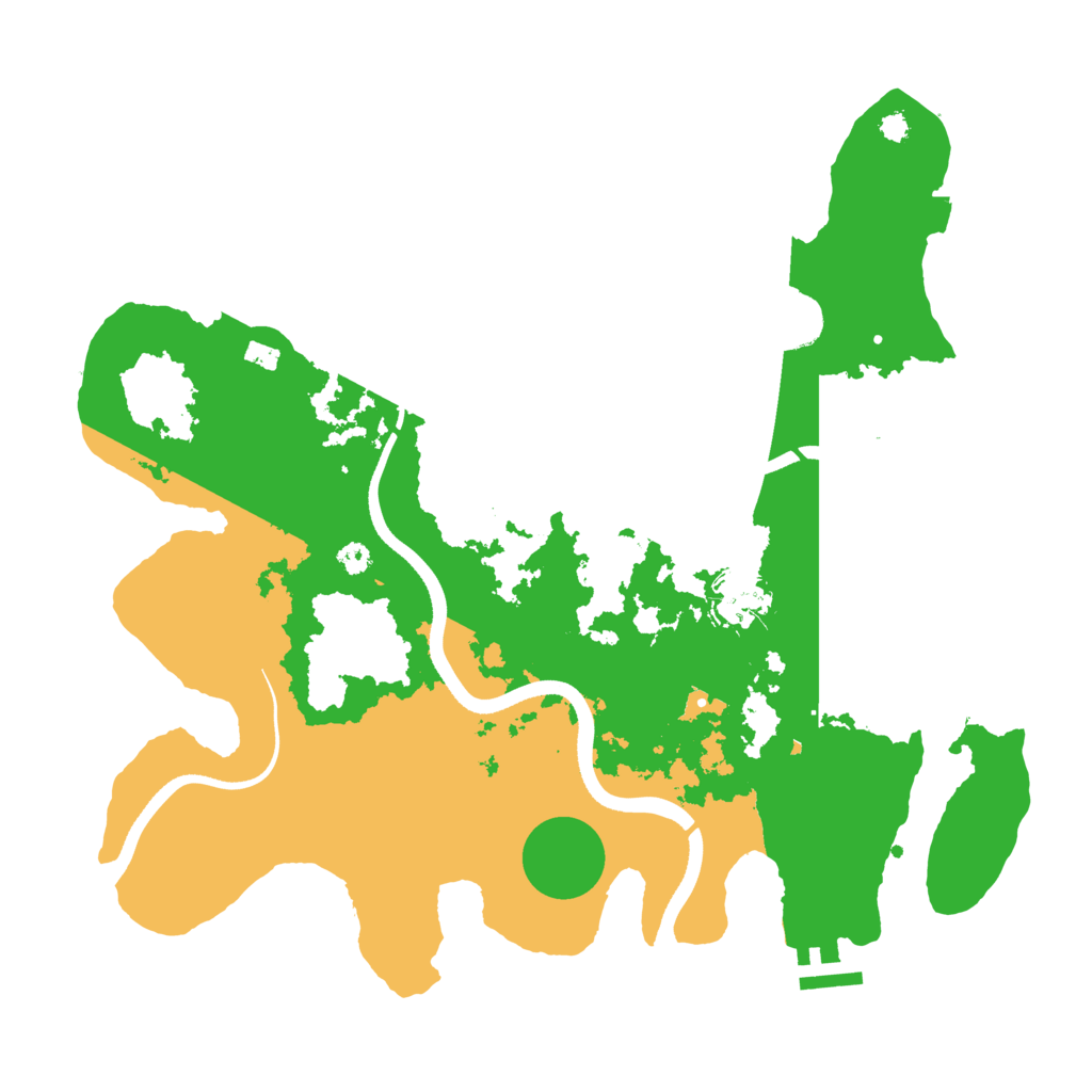 Biome Rust Map: Procedural Map, Size: 3500, Seed: 551664368