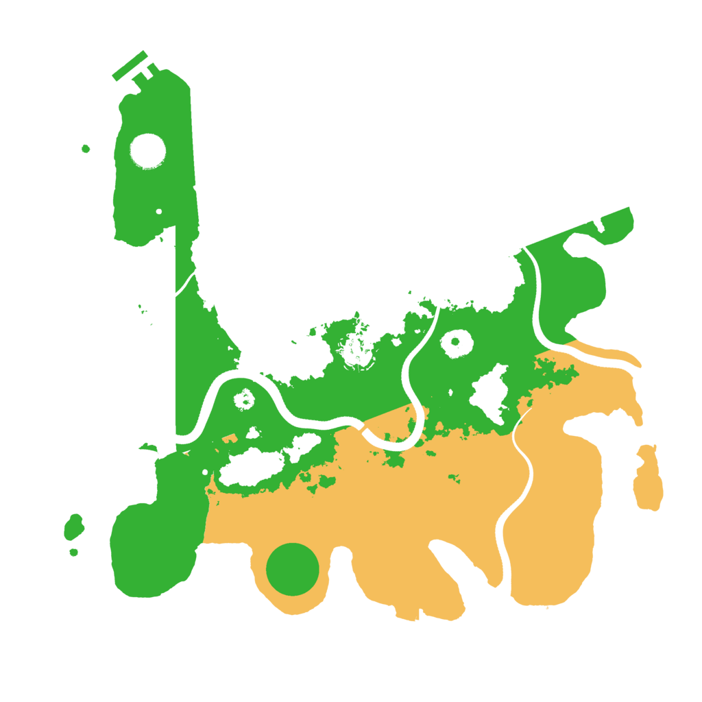 Biome Rust Map: Procedural Map, Size: 3500, Seed: 989954