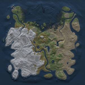 Thumbnail Rust Map: Procedural Map, Size: 4250, Seed: 1064581725, 16 Monuments